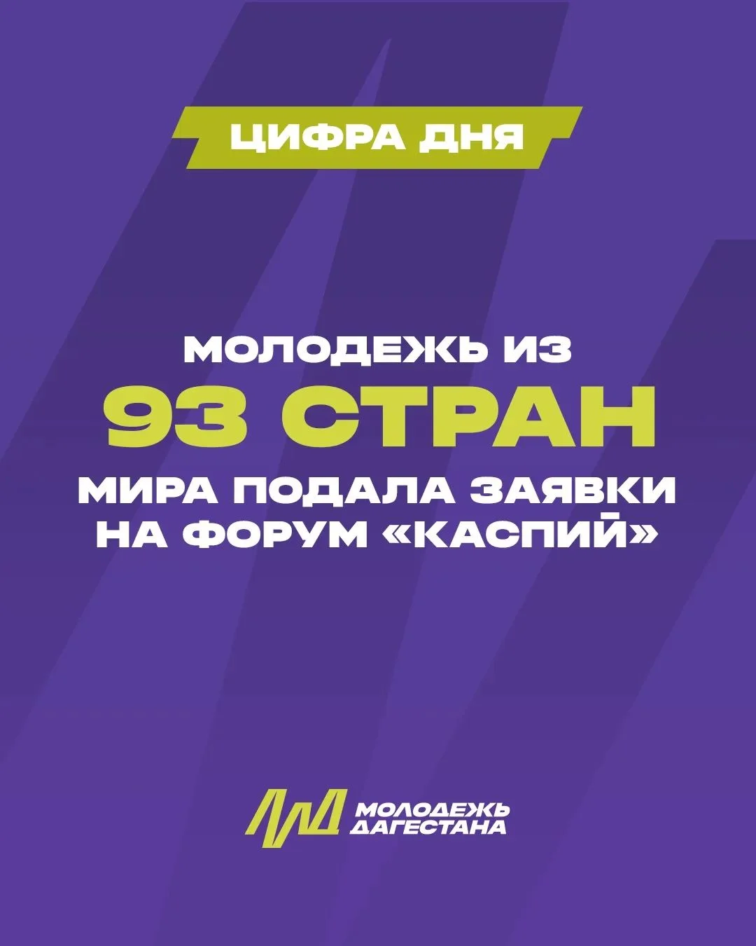93 государства выбрали Дербент: мировой рекорд молодежного форума «Каспий»
