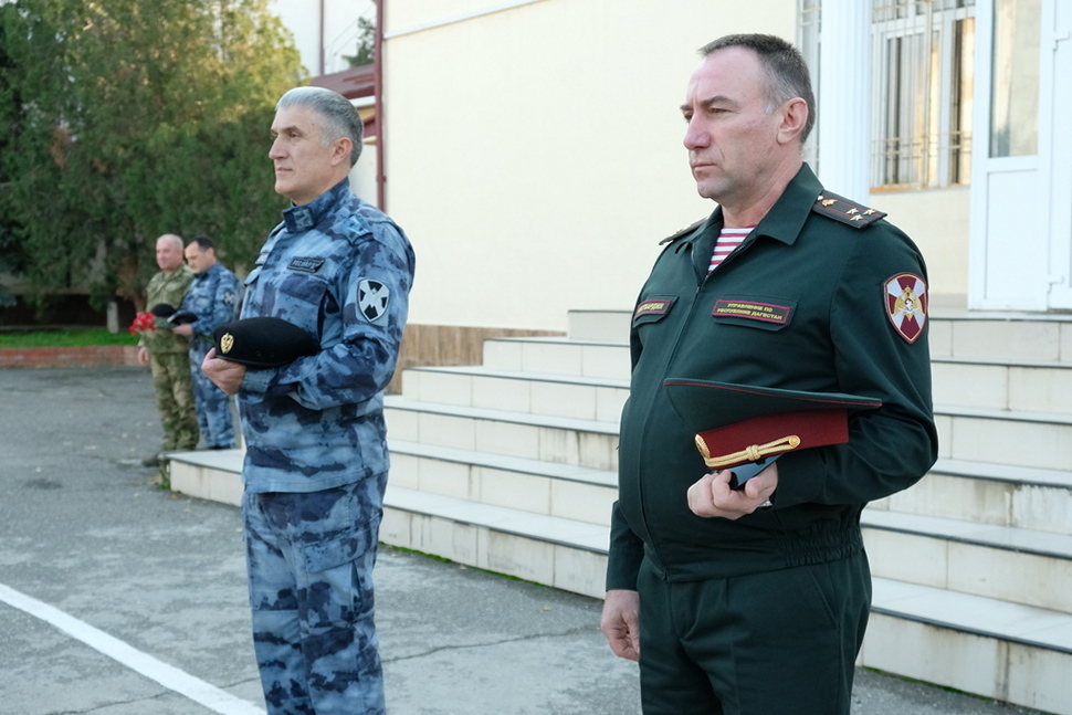 В Дагестане росгвардейцы почтили память павших товарищей