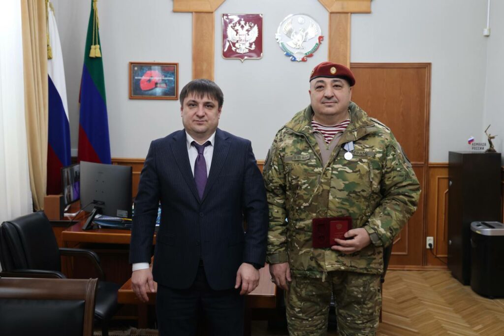 Дагестанский офицер Джамал Ильясов удостоен медали «За отвагу»