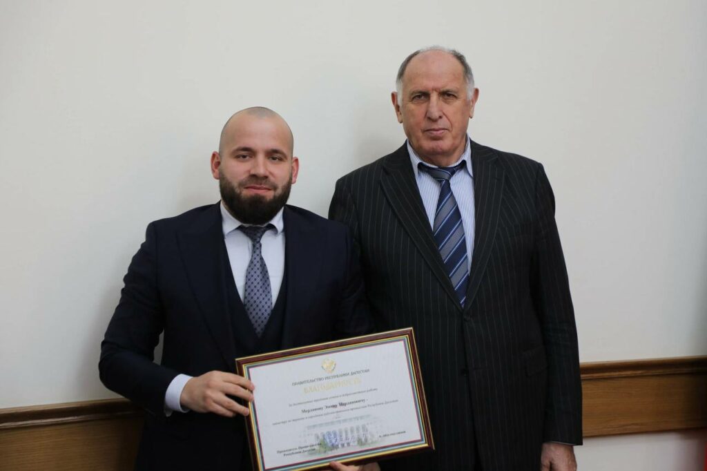 Эмин Мерданов удостоен Благодарности Правительства Дагестана за развитие туризма
