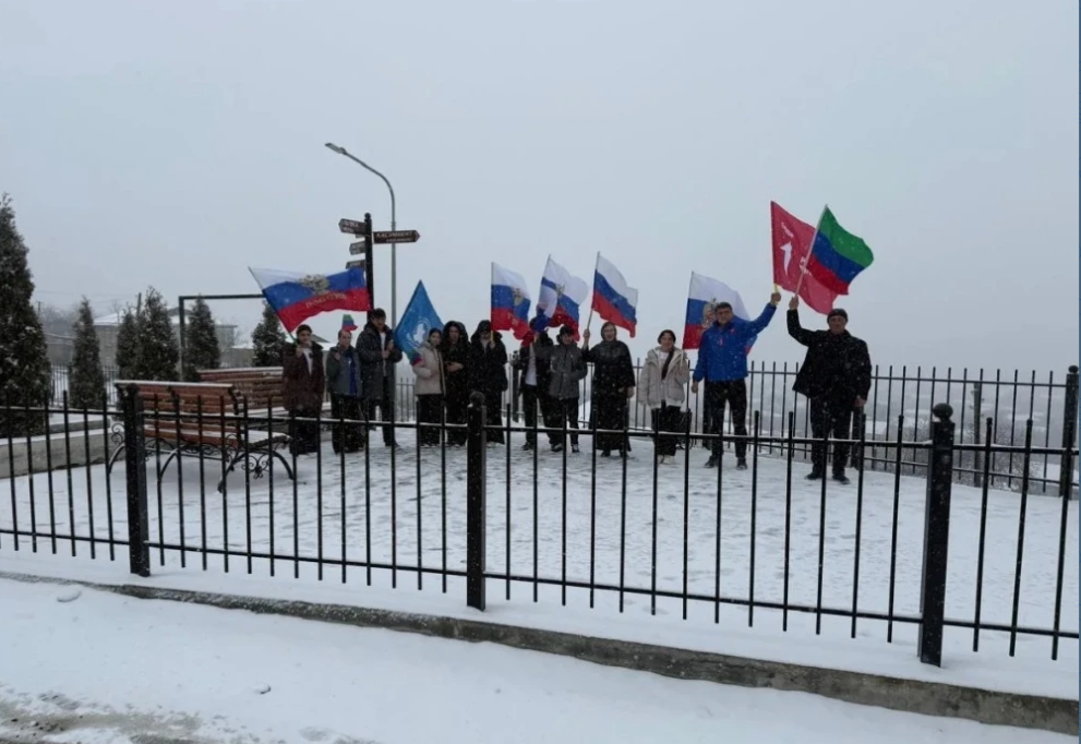 Жители Ашага-Стала поддержали всероссийскую акцию «Мы вместе»