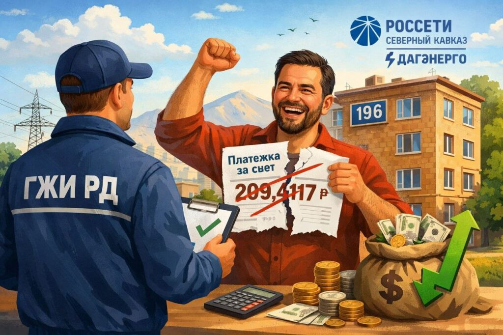В Махачкале жителю списали более 200 тысяч рублей за свет после проверки