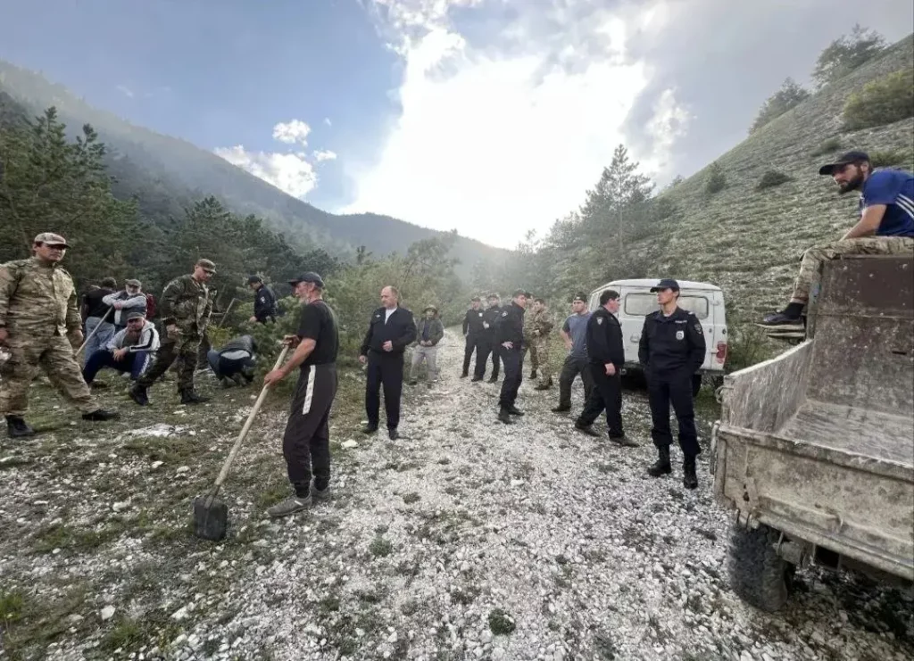 В Гумбетовском районе локализовали ландшафтный пожар